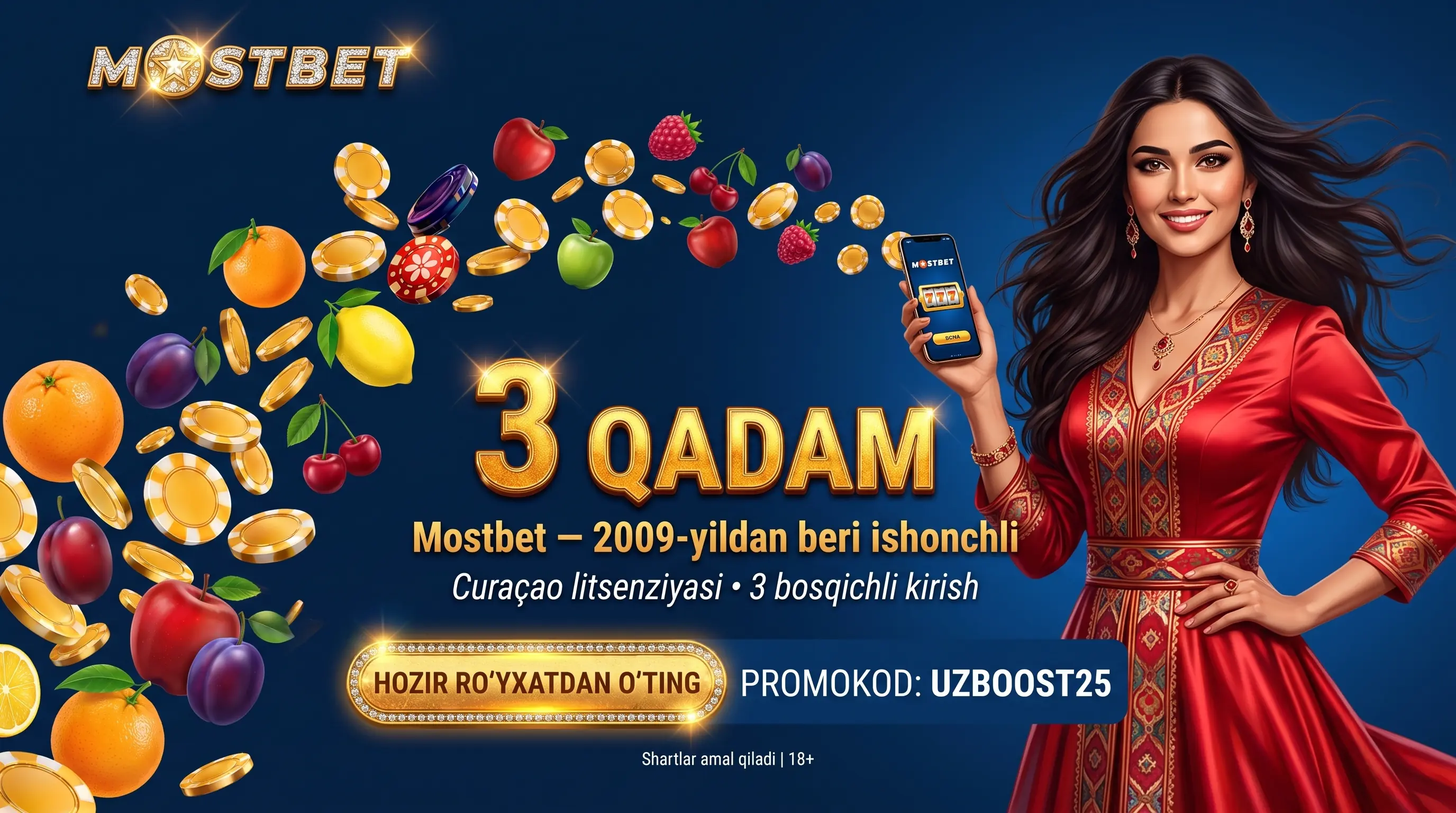 Mostbet UZ ro'yxatdan o'tish va kirish