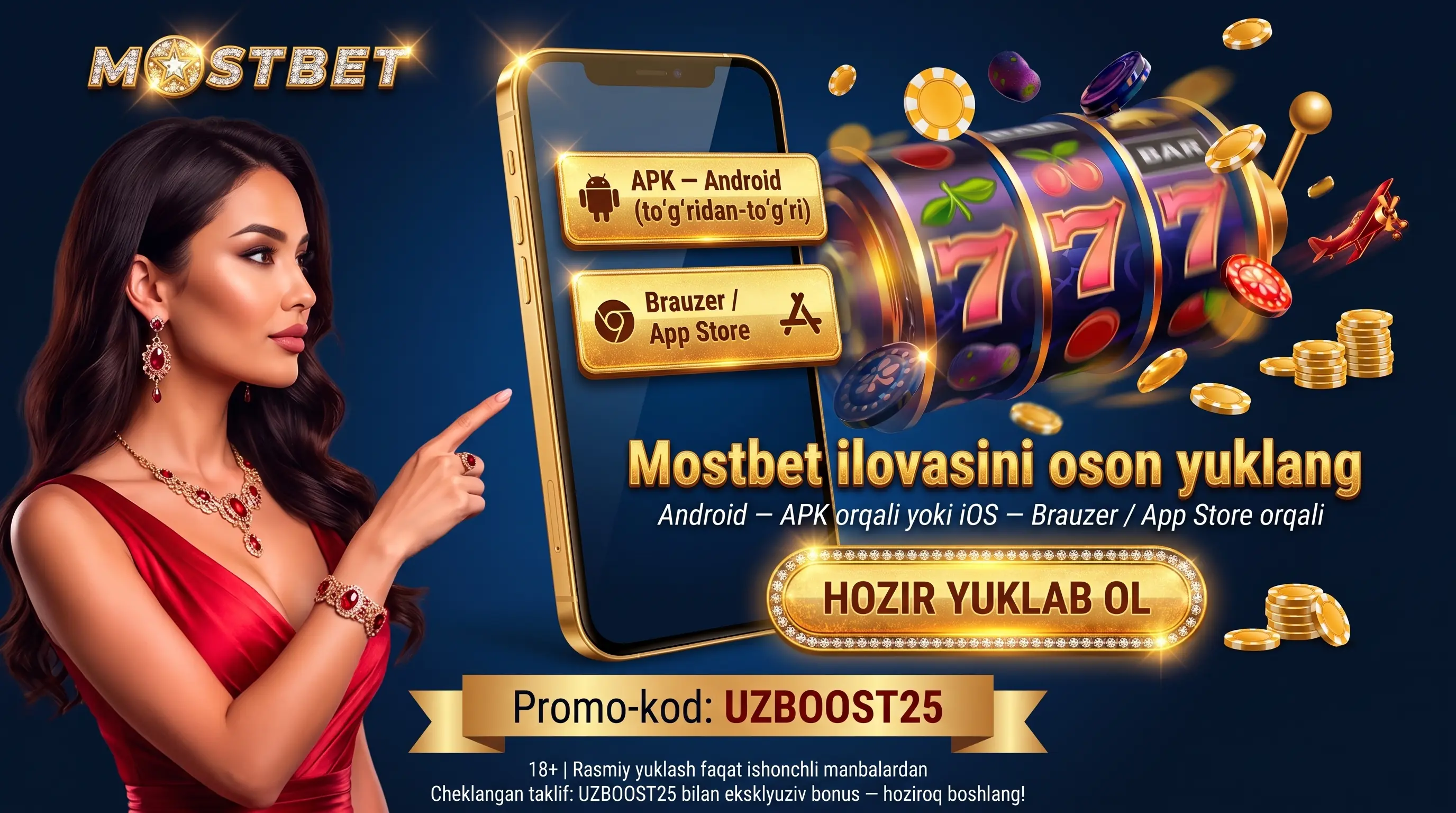 Mostbet mobil ilovasi APK Android va iOS o'rnatish bo'yicha qo'llanma