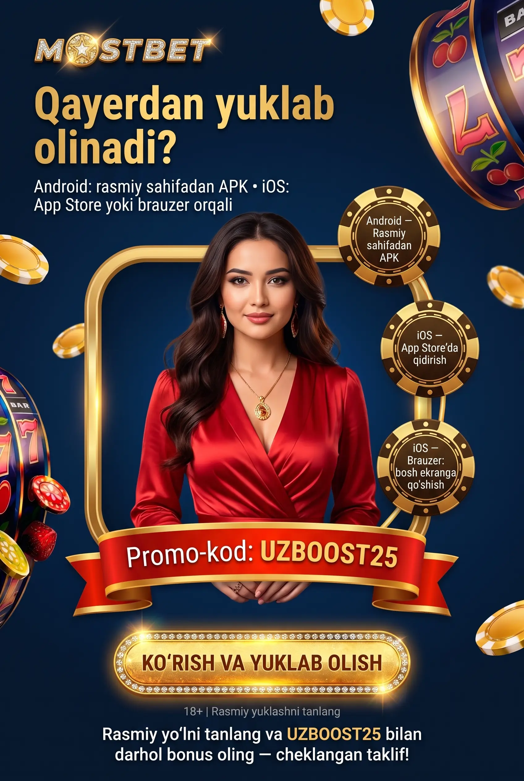 Mostbet ilovani qayerdan yuklab olish haqida savol
