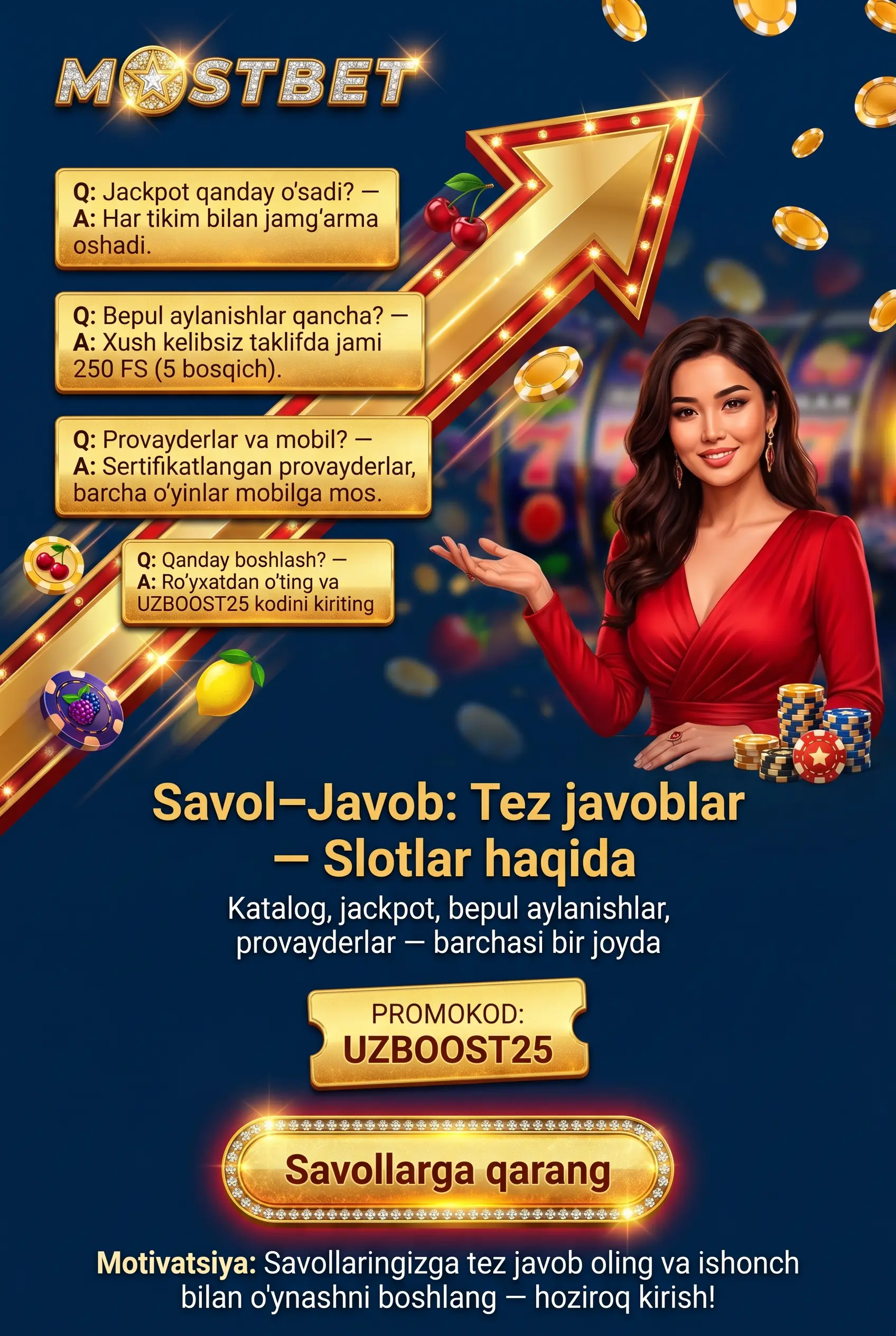 Slot mashinalari savol-javoblari