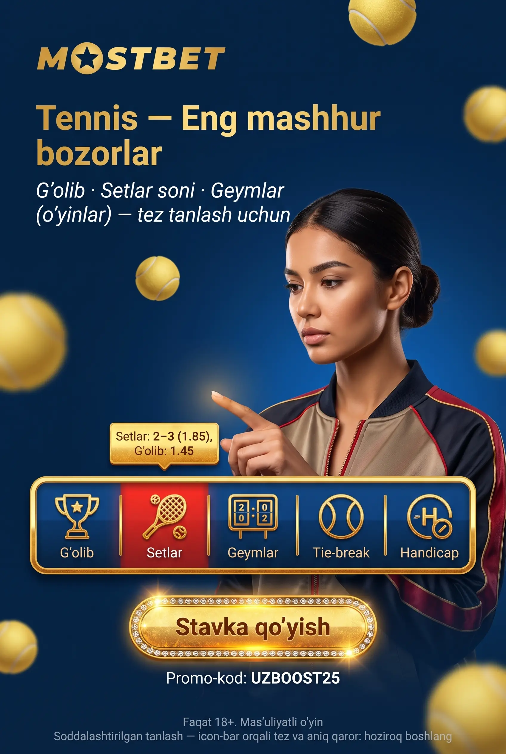 Tennis bo'yicha garovlar