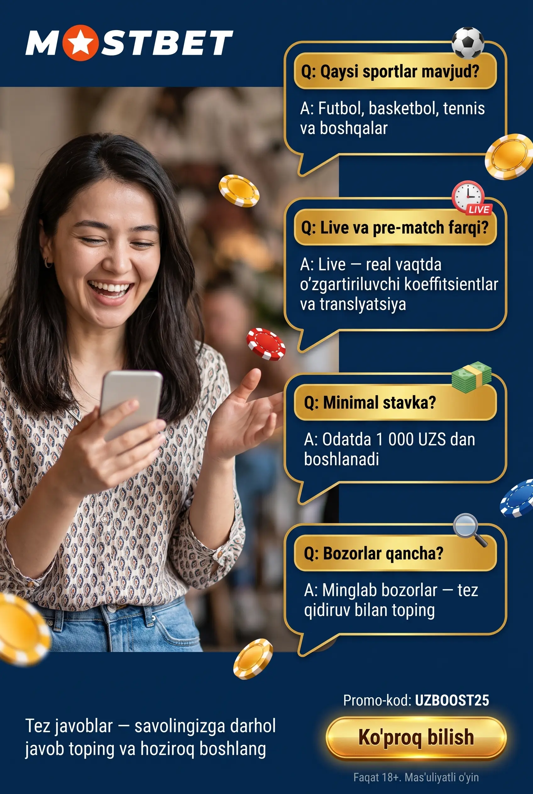 Sport stavkalari savol-javob bo'limi